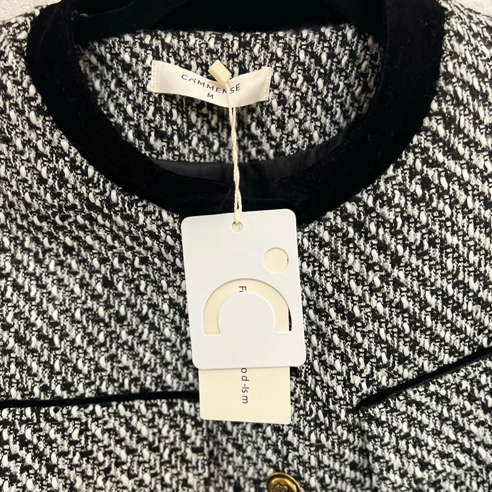 Tweed Boucle Crop Blazer - Picture 6 of 12